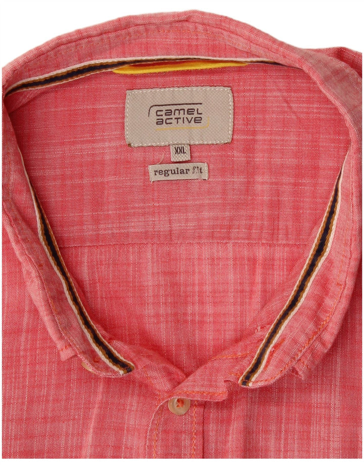 Cămașă cu mânecă scurtă pentru bărbați CAMEL ACTIVE, bumbac roșu 2XL