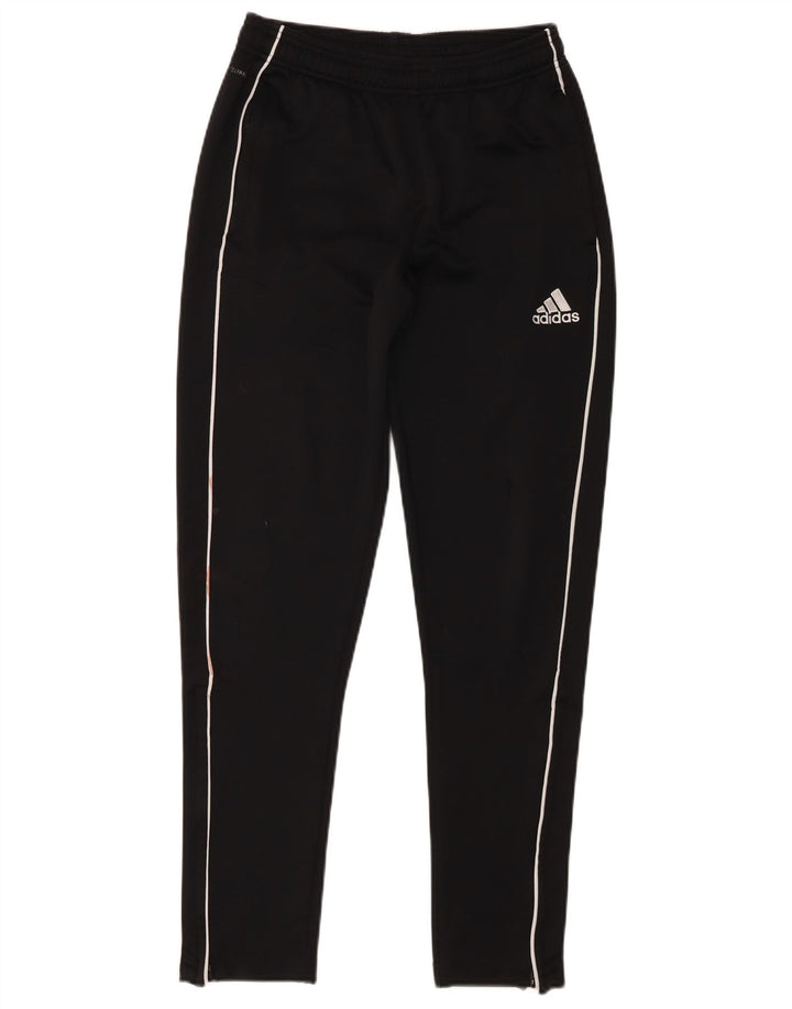 Pantaloni de trening Adidas Climalite pentru baieti 13-14 ani poliester negru