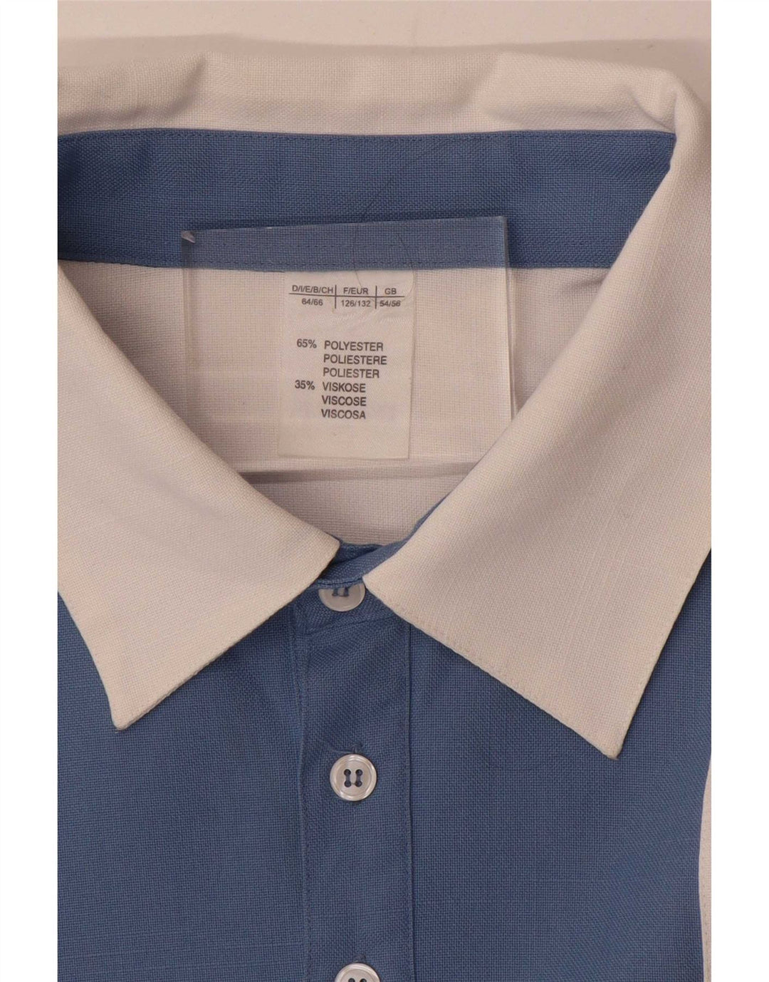 Cămașă Vintage pentru bărbați cu grafică UK 54/56 5XL Albastru Colorblock