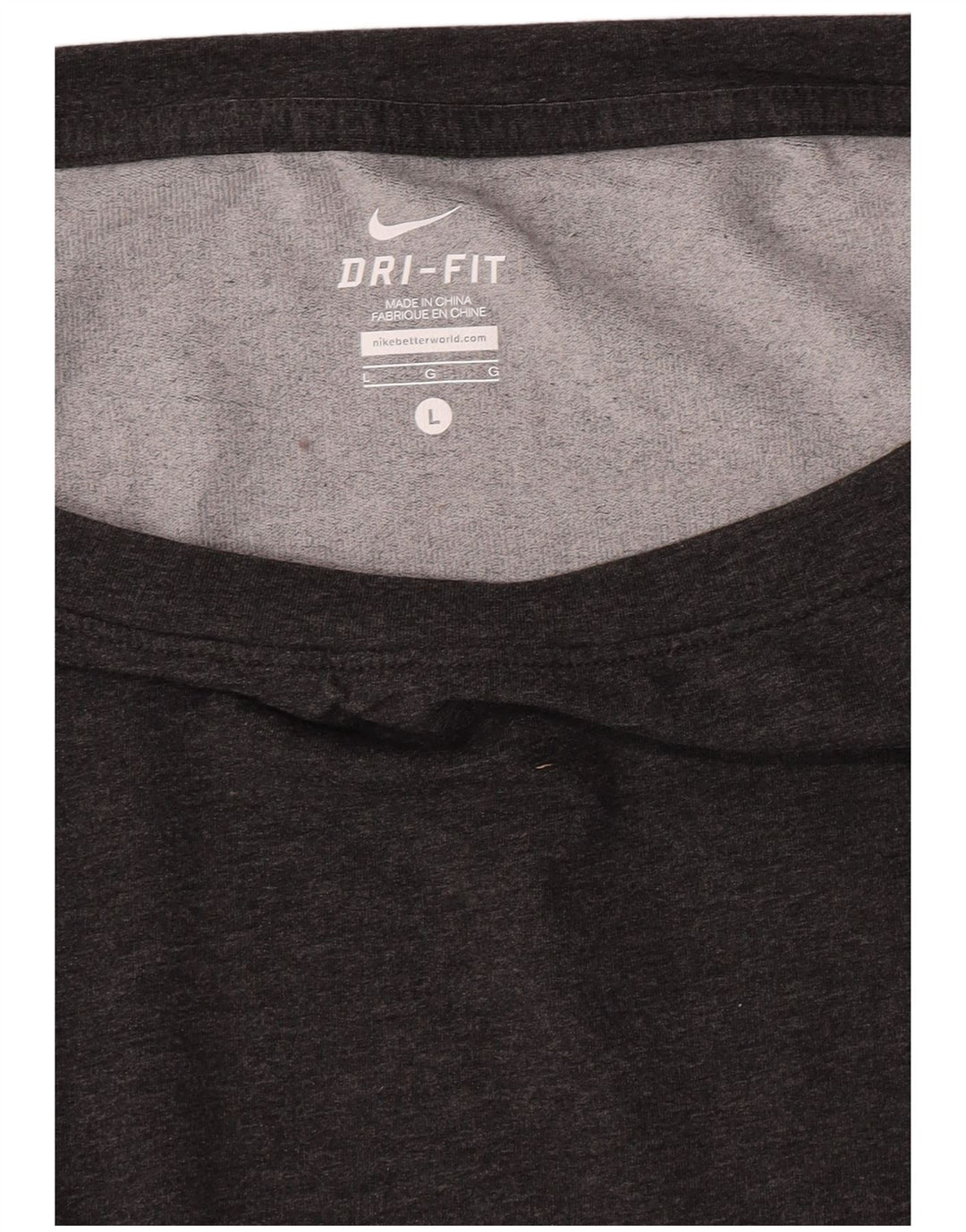 Nike Dri Fit Top cu mânecă lungă pentru femei UK 16, mare, gri poliester cu pături
