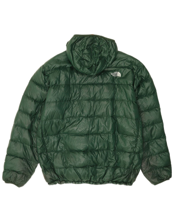Jachetă căptușită cu glugă The North Face pentru bărbați UK 42 XL, nailon verde