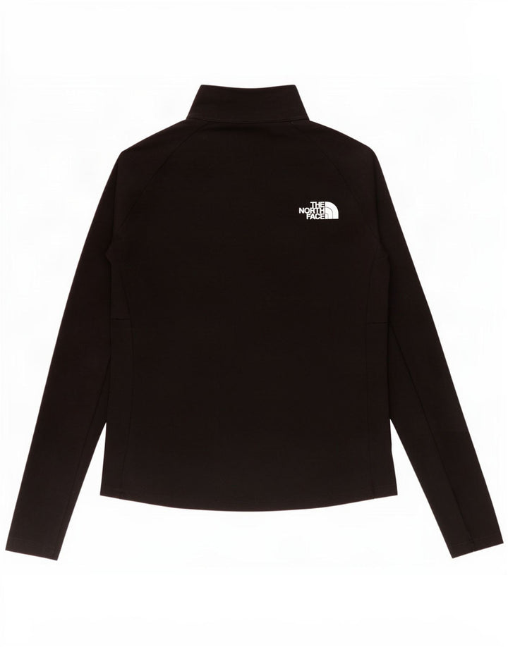 The North Face Womens Zip Deck Pullover Trening Top UK 10 Small Black