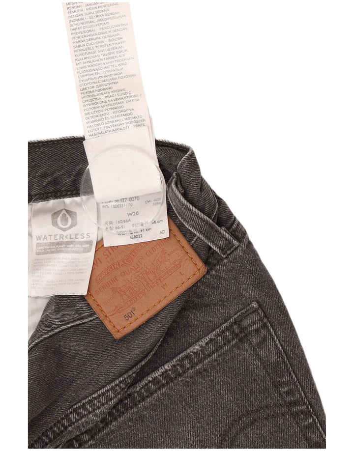 Pantaloni scurți Levi's 501 Denim W26 Small Black Bumbac