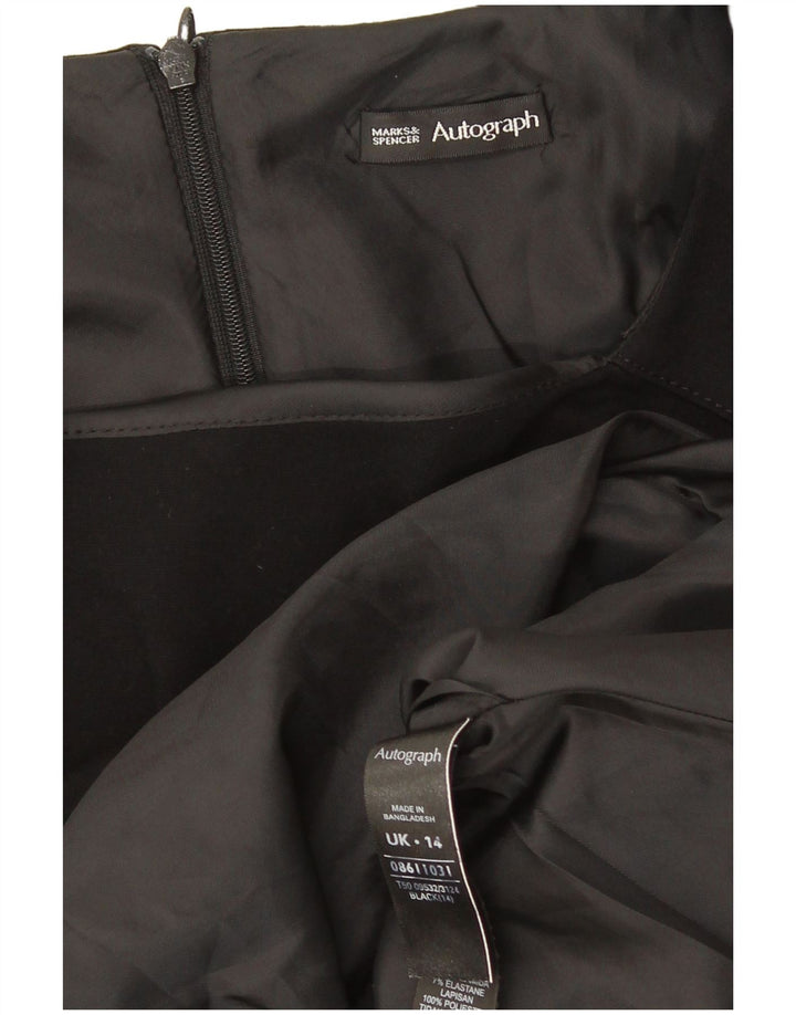 Rochie tip teacă fără mâneci cu autograf pentru femei Marks & Spencer UK 14 Medium Black