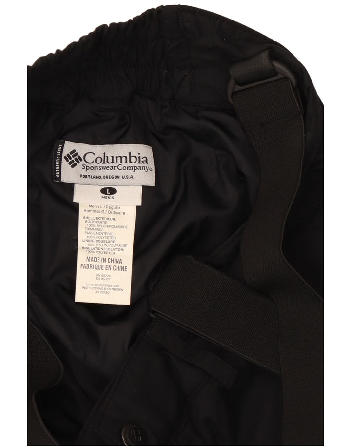 Pantaloni de schi Columbia pentru bărbați, mare, negru, nailon