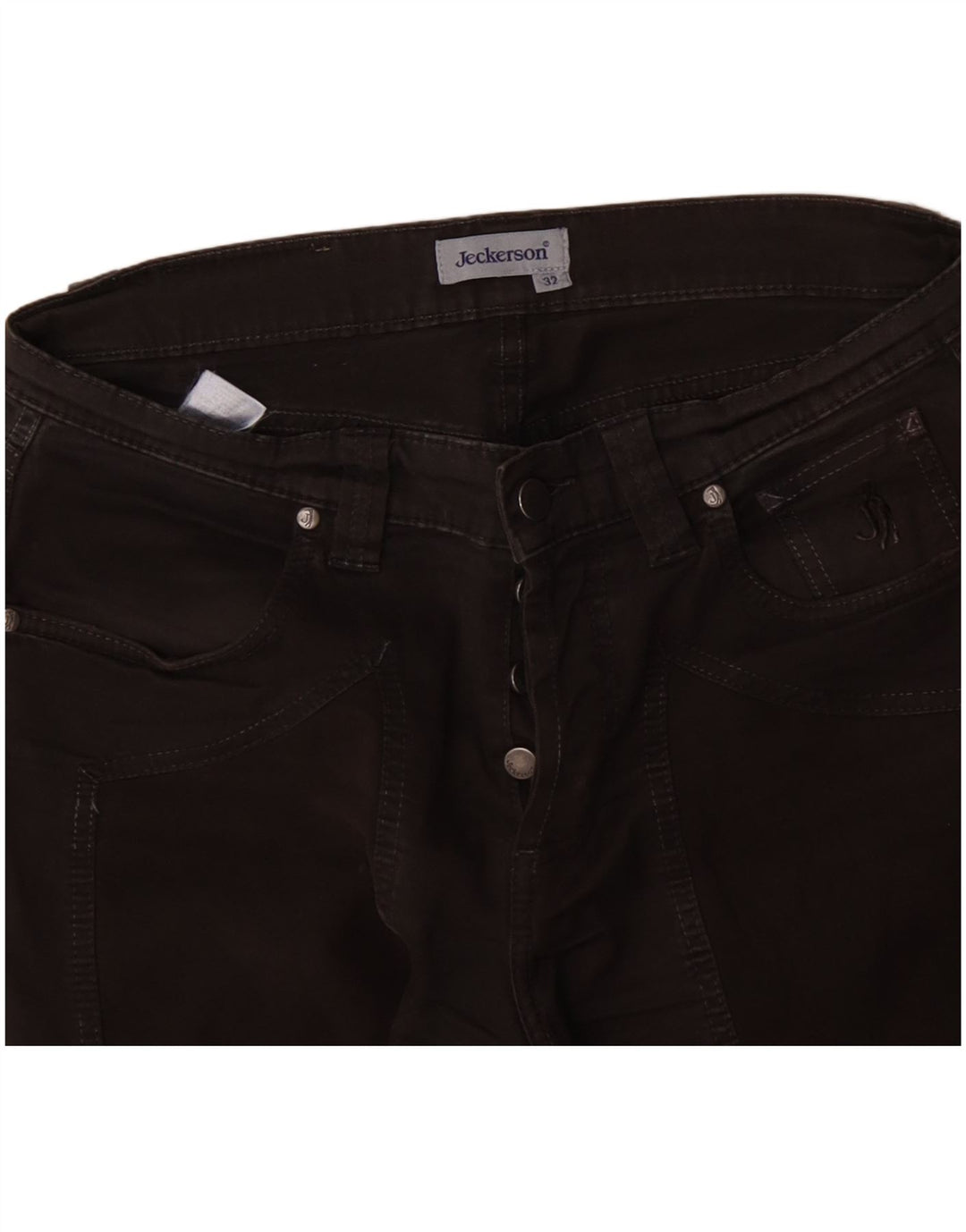 Blugi drepti pentru femei Jeckerson W32 L29 bumbac negru