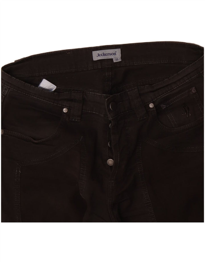 Blugi drepti pentru femei Jeckerson W32 L29 bumbac negru