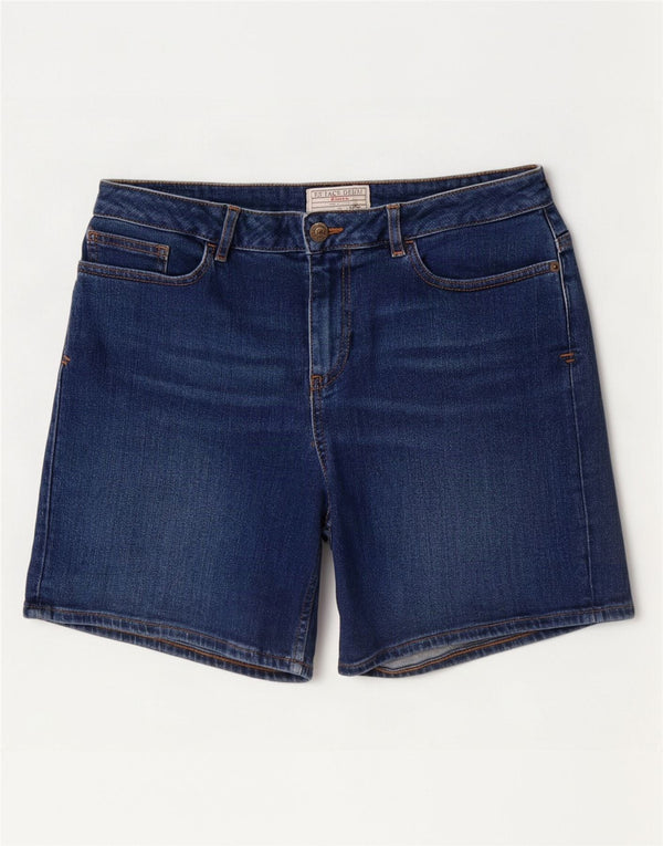 Pantaloni scurți din denim pentru femei Fat Face UK 12 Medium W30 Bumbac albastru