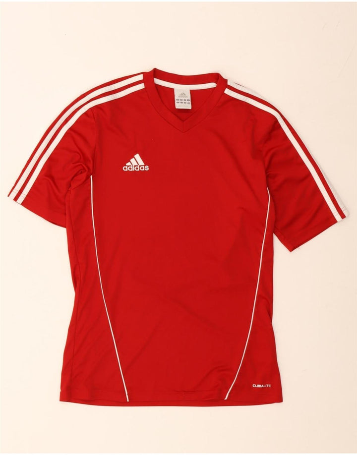 Tricou Adidas Climalite pentru bărbați Top mic poliester roșu