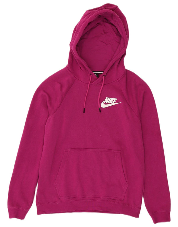Pulover supradimensionat pentru femei Nike UK 10 Bumbac roz mic