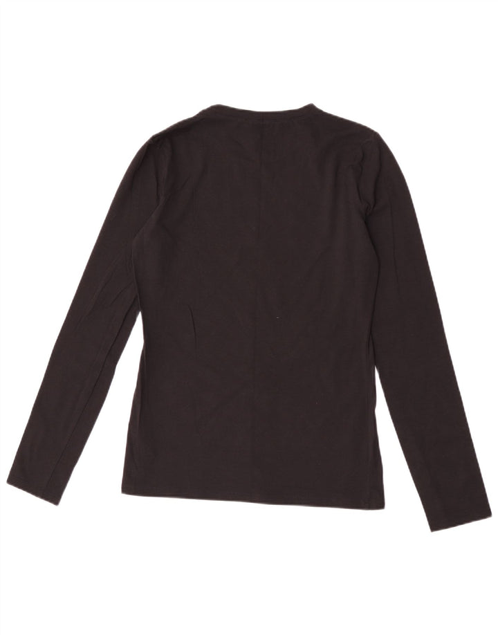 Liu Jo Tricou cu mânecă lungă cu grafică pentru femei IT 40 Bumbac negru mic