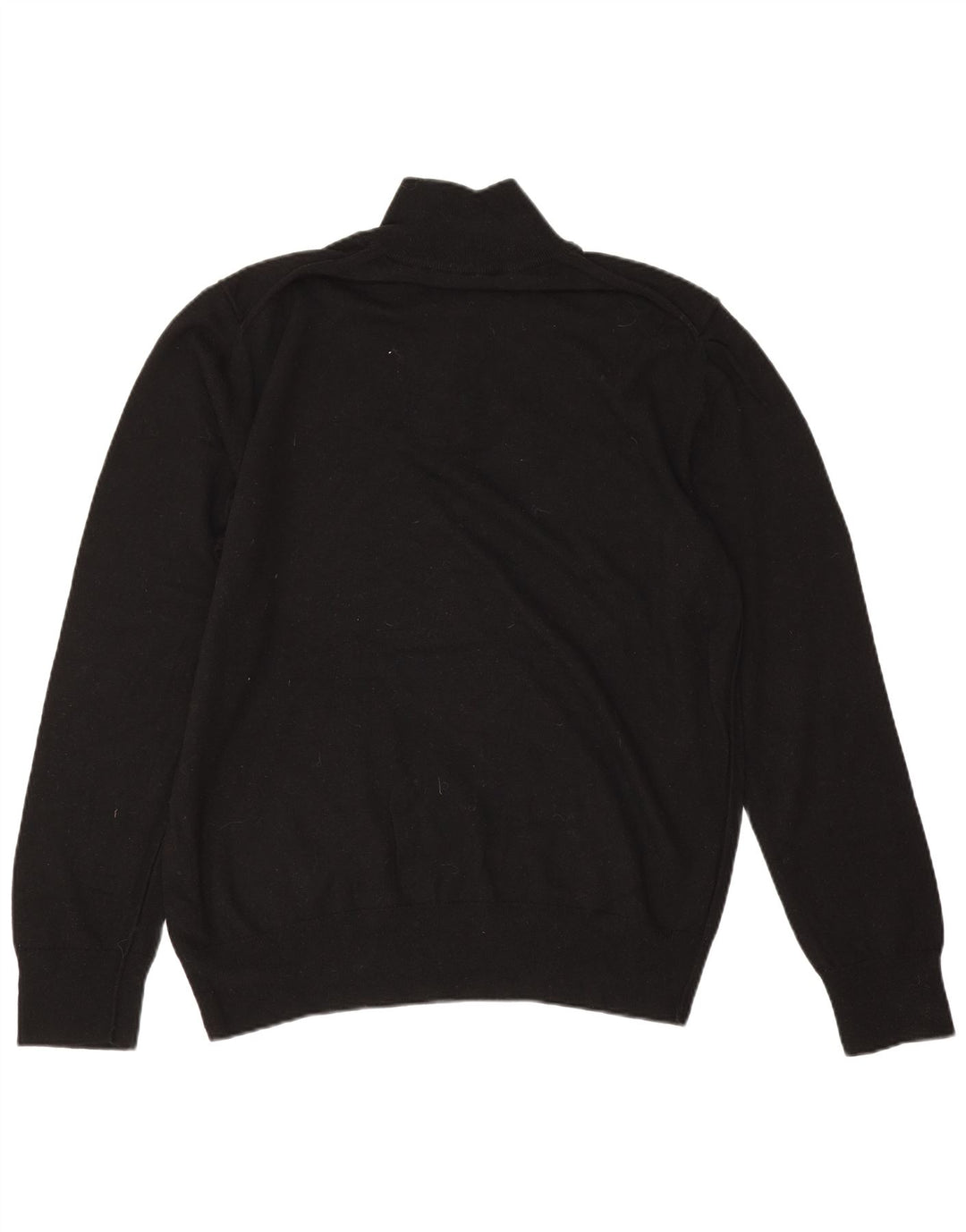 Pulover pentru bărbați All Saints, cu fermoar și gât, 2XL, lână neagră