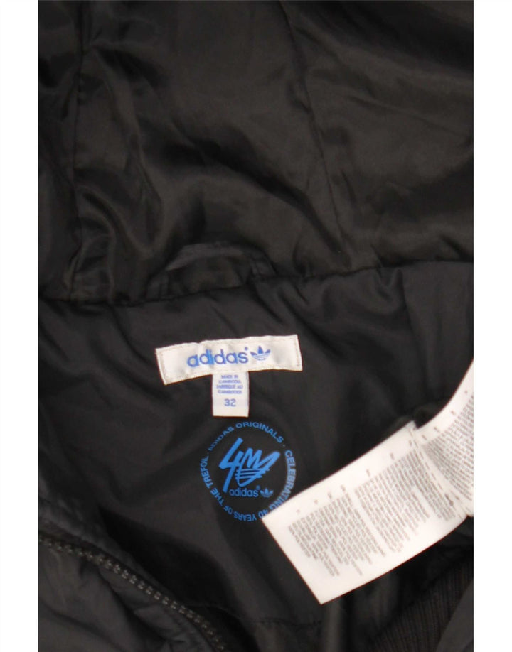 Jachetă căptușită cu glugă Adidas pentru femei EU 32 XS poliester negru