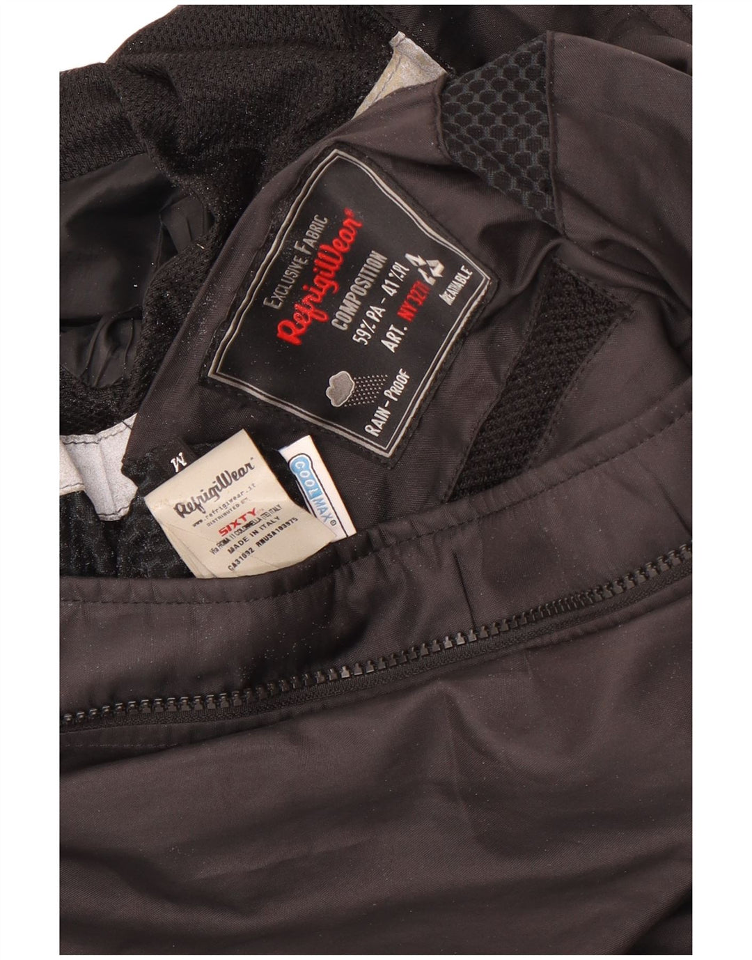 Jachetă de ploaie pentru bărbați Refrigiwear UK 38 Medium Black Poliamidă