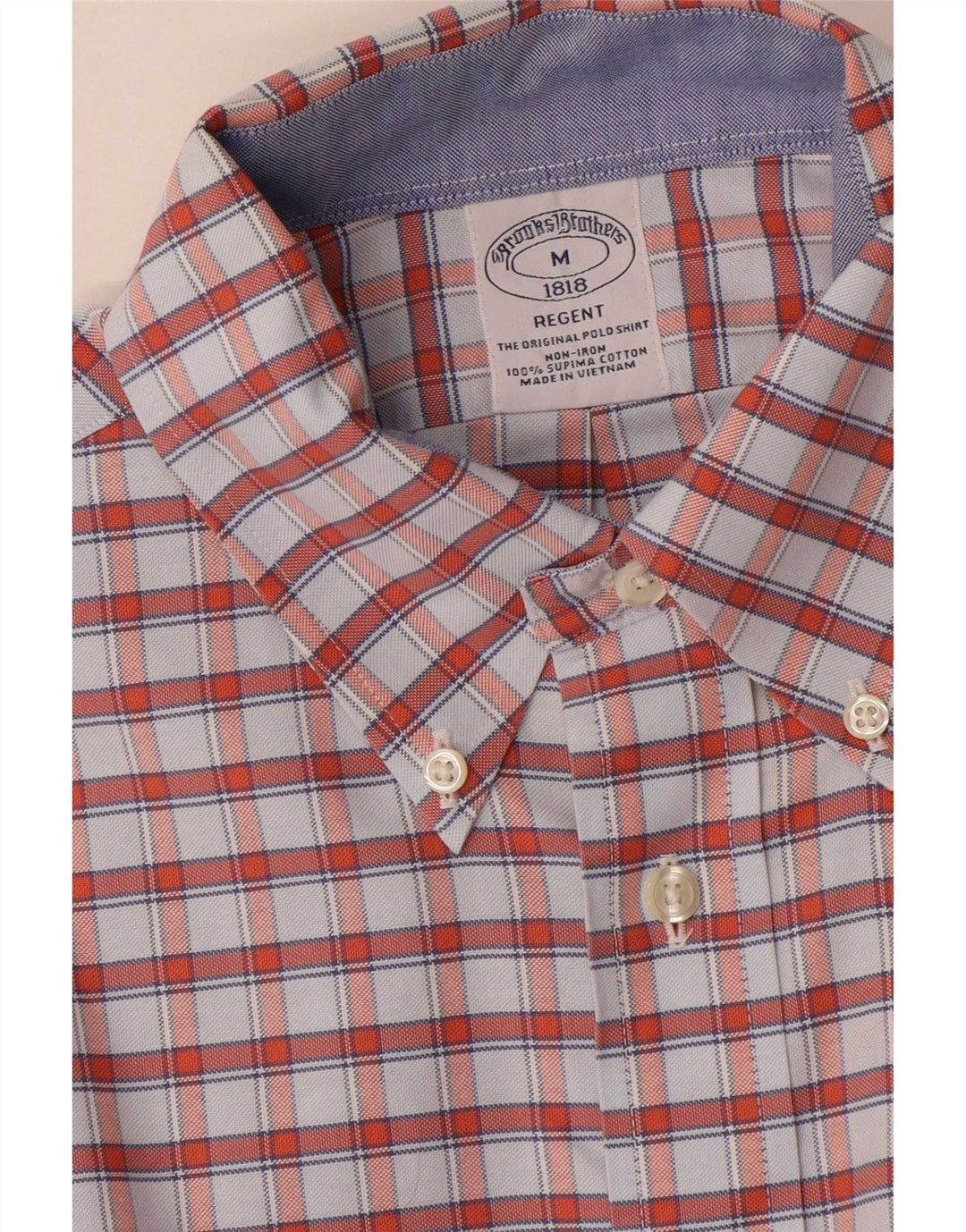 Cămașă pentru bărbați Brooks Brothers, bumbac cu carouri, multicoloră, medie