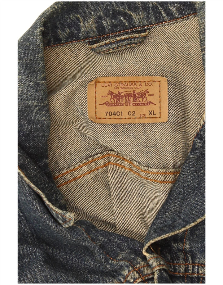Jachetă de blugi Levi's pentru femei UK 18 XL Albastru