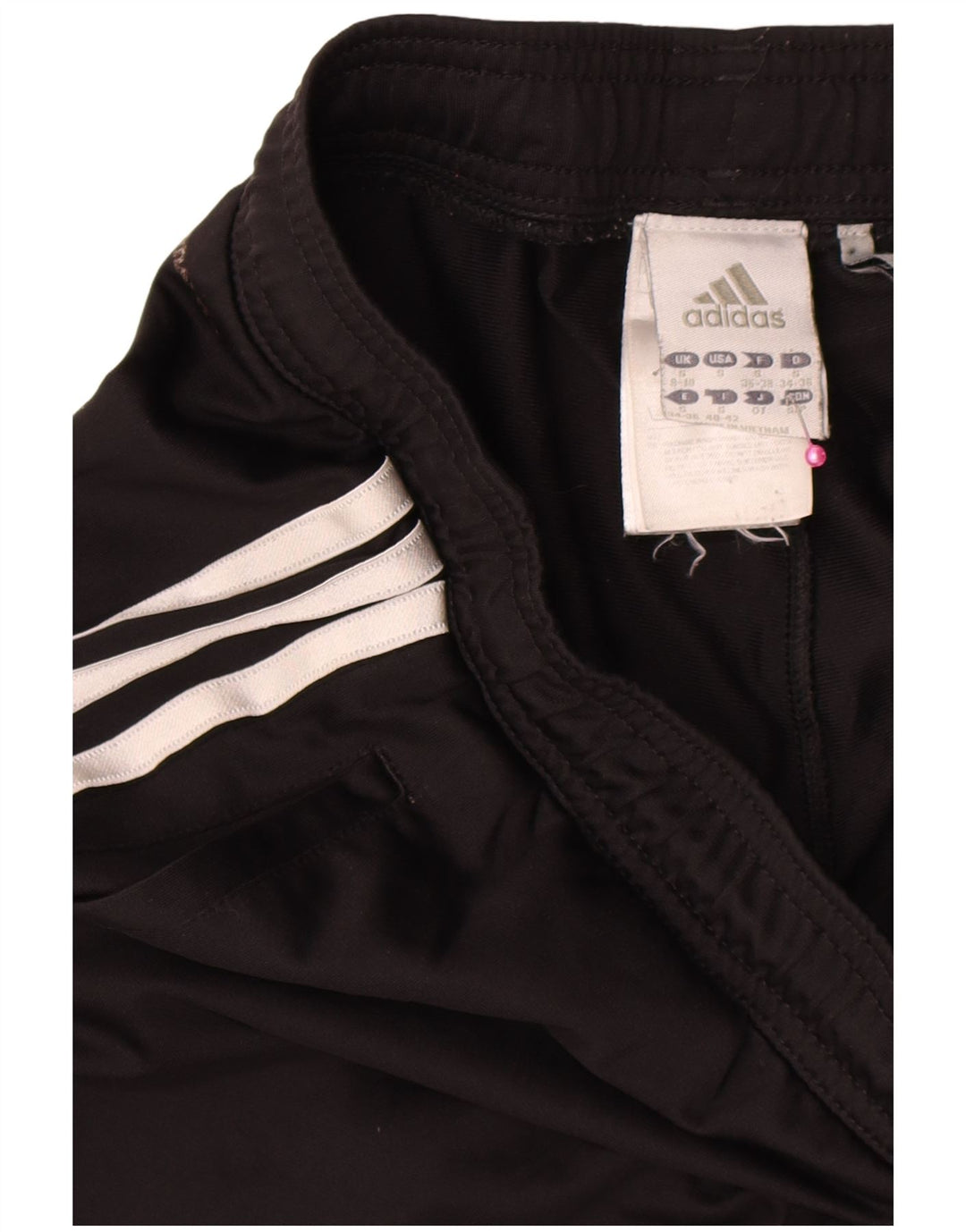 Pantaloni de trening Adidas Climalite pentru femei UK 8/10 Poliester negru mic