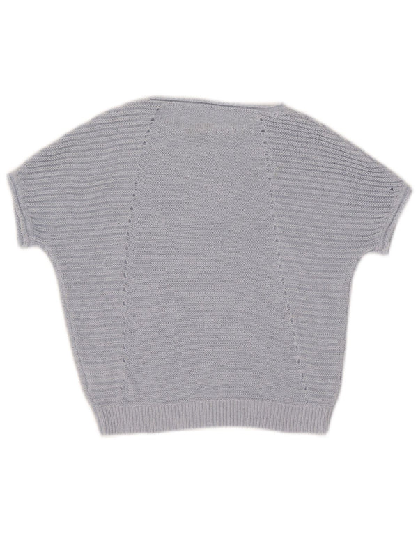 Pulover pentru femei Phase Eight, cu mânecă scurtă, cu gâtul barcă, UK 14 Medium Blue