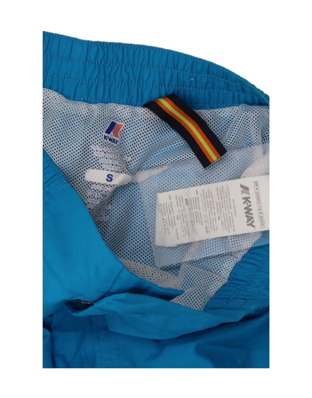 Pantaloni scurți de înot K-WAY pentru femei, mici W29, poliamidă albastră