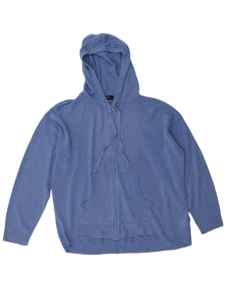 Pulover cardigan cu glugă pentru bărbați Marks & Spencer, mare, albastru acrilic