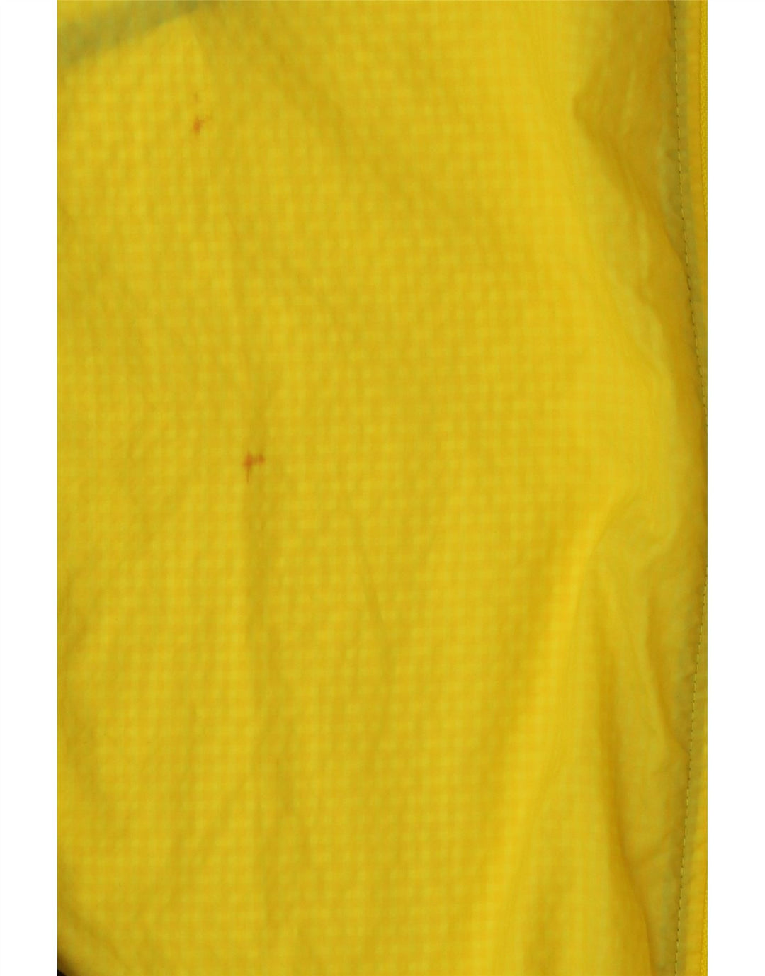 Jachetă de ploaie cu glugă grafică ADIDAS pentru bărbați UK 36, poliester cu carouri galbene mici