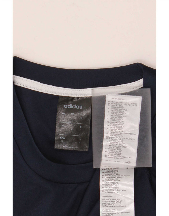 Tricou Adidas Climalite pentru bărbați Top mic, poliester bleumarin