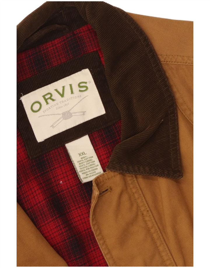 Jachetă Orvis pentru bărbați UK 44 2XL maro bumbac