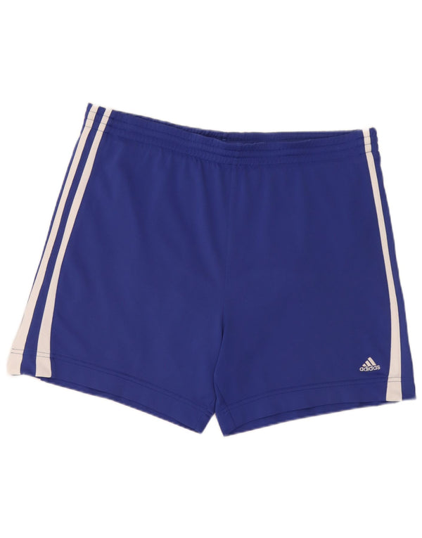 Pantaloni scurți sport pentru bărbați Adidas XL poliester albastru
