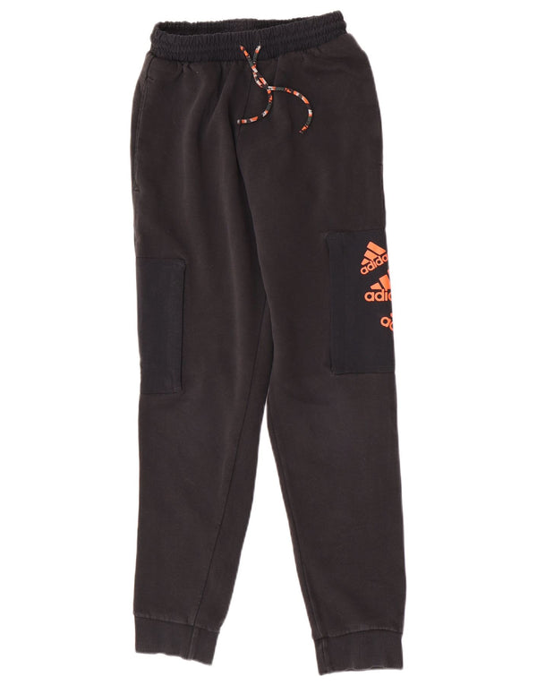 Pantaloni de trening Adidas pentru femei Graphic Cargo Pantaloni de jogging UK 4 XS Bumbac negru