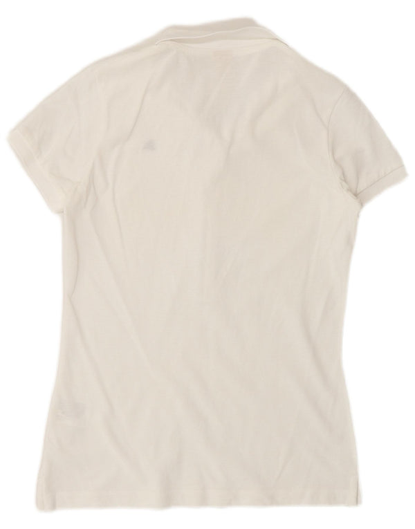 LE COQ SPORTIF Tricou polo pentru femei UK 10 Bumbac alb mic