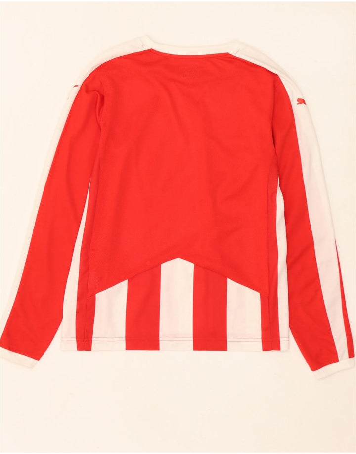 Top pentru băieți PUMA cu mânecă lungă, 13-14 ani, poliester cu dungi roșii