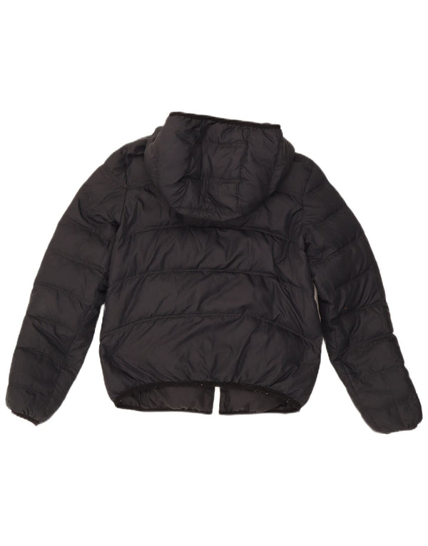 Jachetă căptușită reversibilă cu glugă supradimensionată pentru femei Nike UK 6 XS Negru