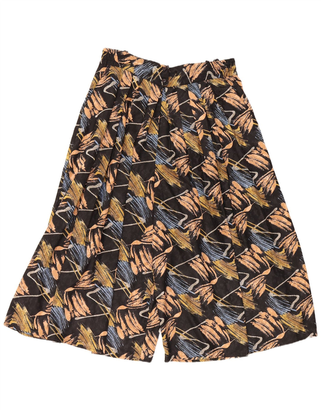 GOLDEN GATE Pantaloni tăiați pentru femei cu talie înaltă EU 46 XL W34 L20 Negri