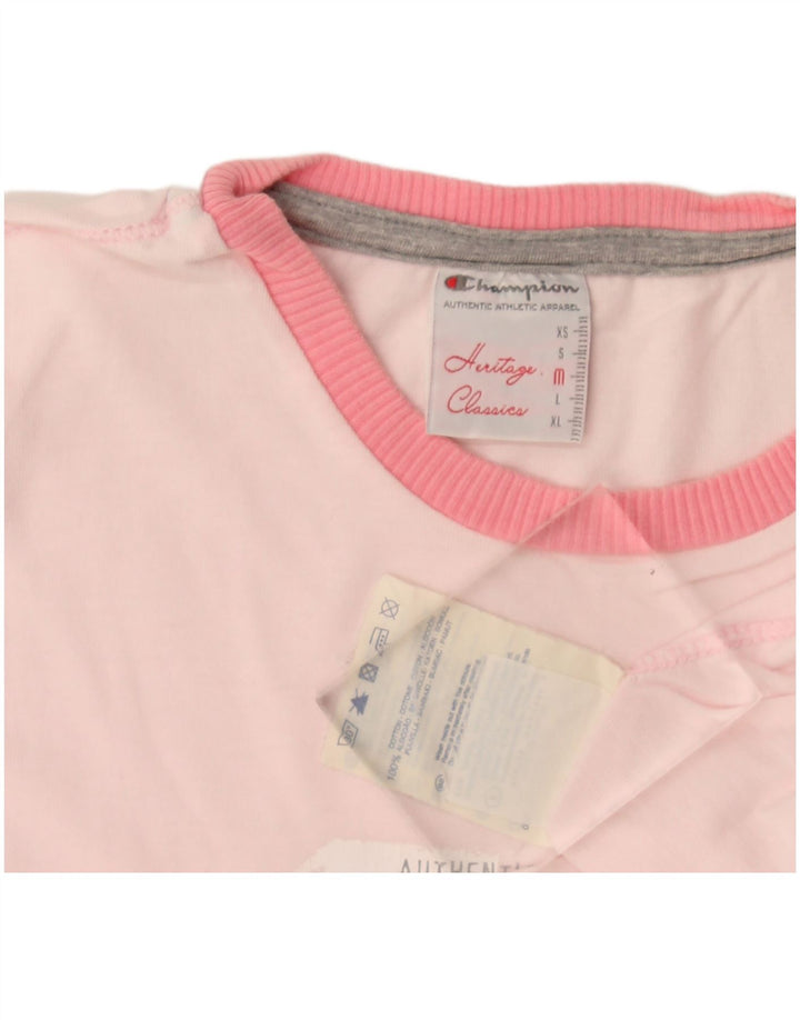 Tricou grafic Champion Heritage Classics pentru femei Top UK 12 Medium Pink