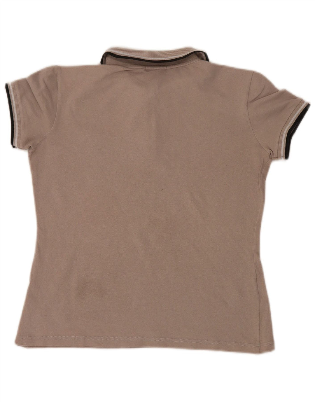 Tricou polo Fred Perry pentru femei UK 12, bumbac gri mediu