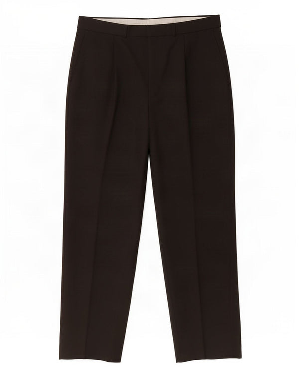 Pantaloni de costum pentru bărbați Marks & Spencer L34 L31 Poliester negru