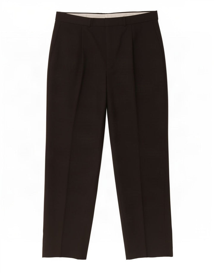 Pantaloni de costum pentru bărbați Marks & Spencer L34 L31 Poliester negru
