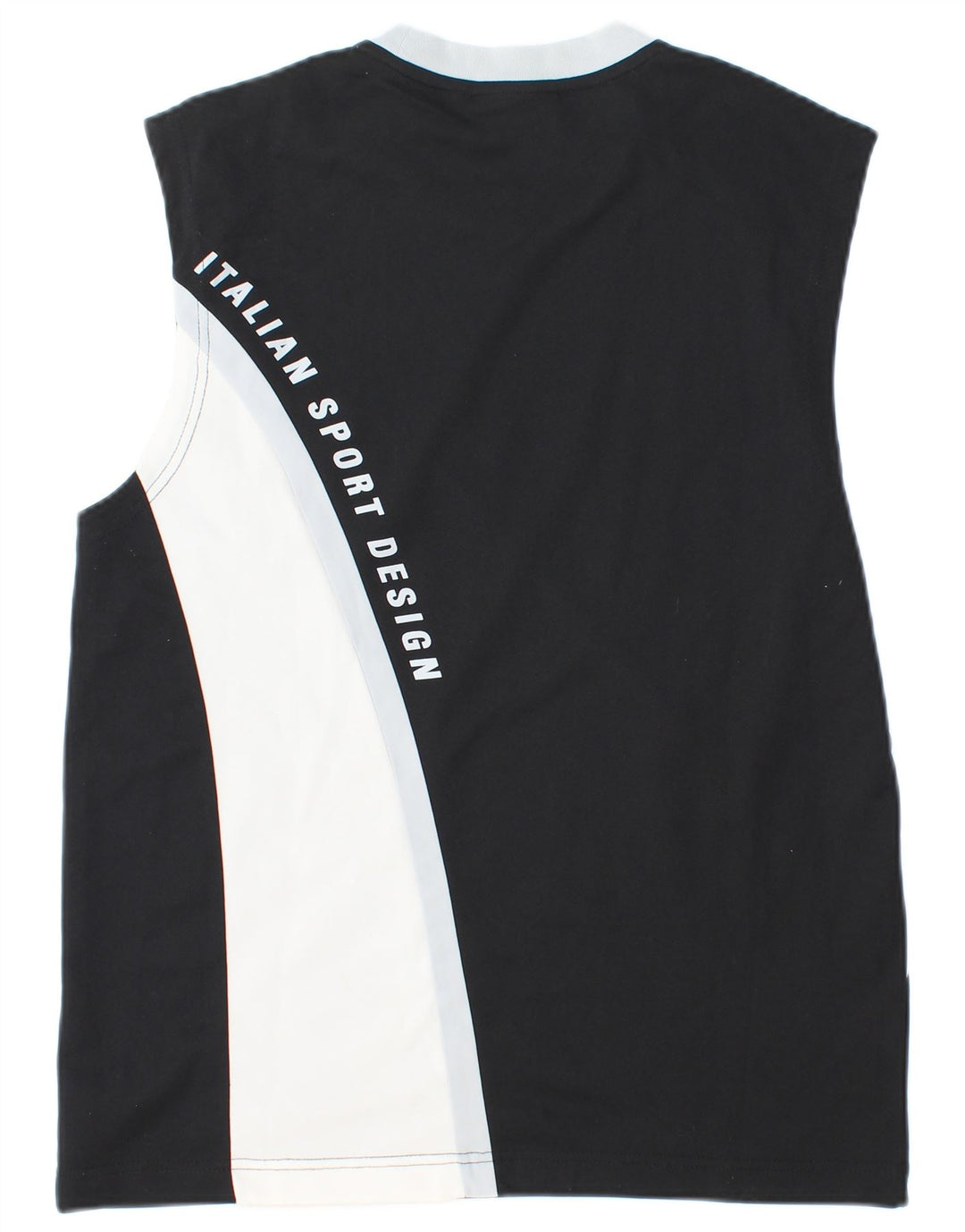 Top cu vestă grafică pentru bărbați Lotto, mediu negru, bloc de culoare