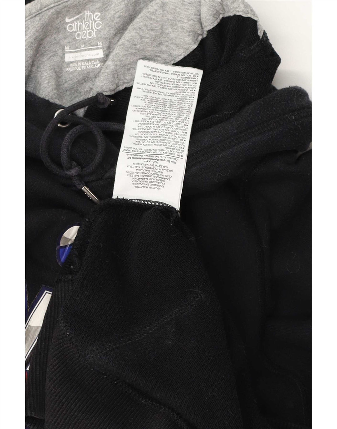 Pulover Nike Grafic pentru bărbați, bumbac mediu negru