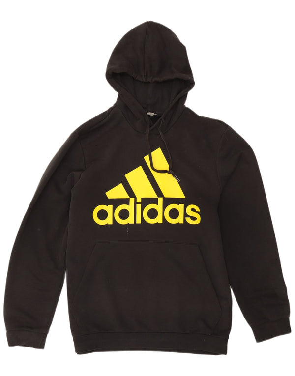 Pulover Adidas pentru bărbați cu glugă grafic UK 44/46 mare negru