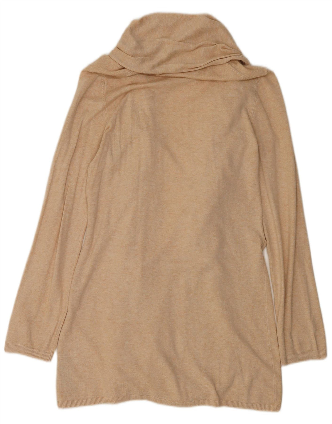 Pulover cardigan pentru femei Zara UK 12 Medium Bej Viscoza