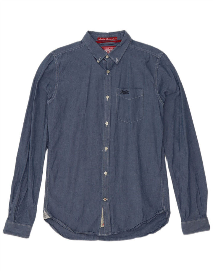 Cămașă pentru bărbați Superdry Bumbac albastru mic