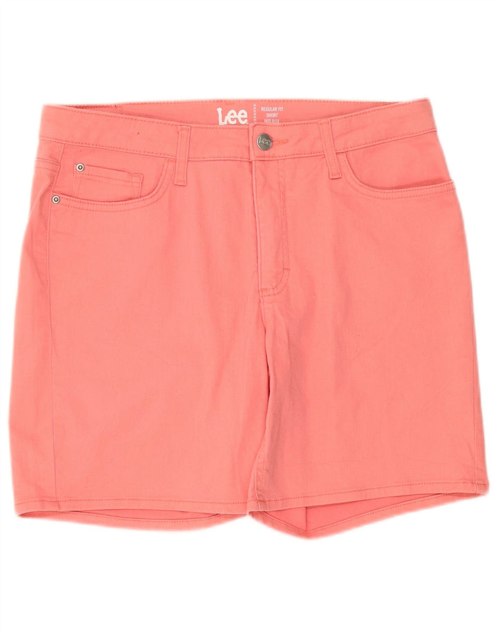 Pantaloni scurți din denim cu talie medie Lee pentru femei W34, mari, roz