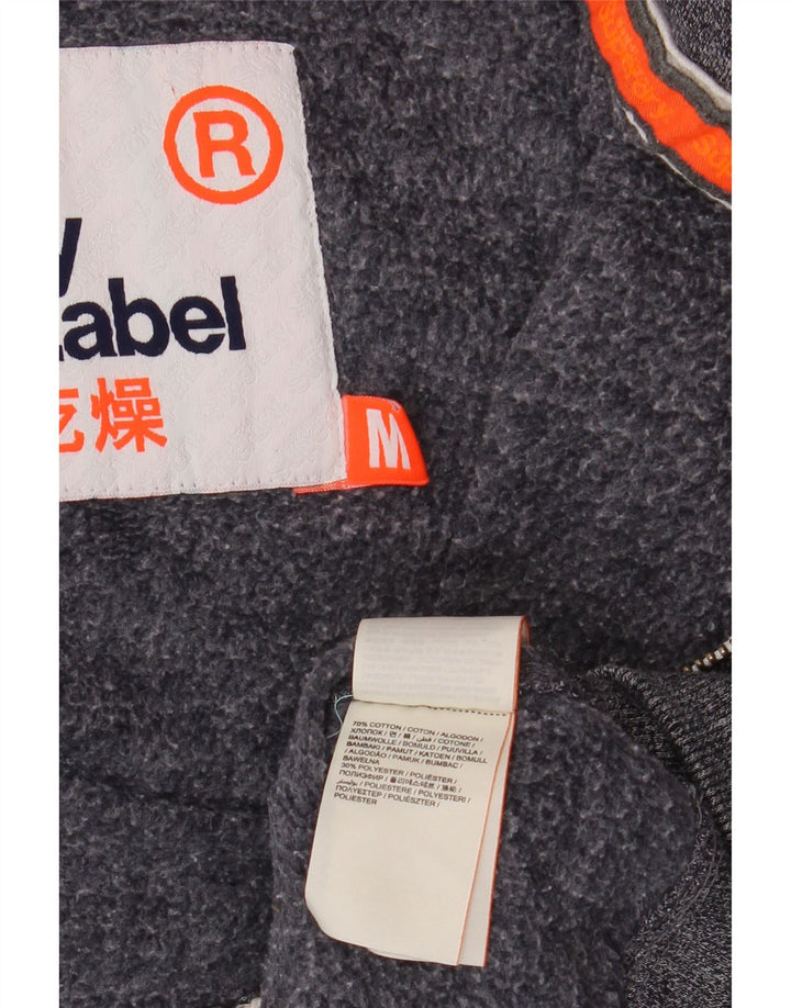 Pulover SUPERDRY pentru bărbați, cu fermoar, bumbac cu pete albastru marin mediu