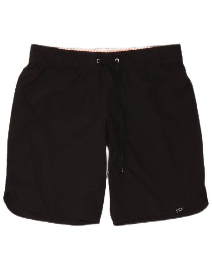 Pantaloni scurți de înot cu grafic pentru femei Billabong US 10 Poliester negru mare