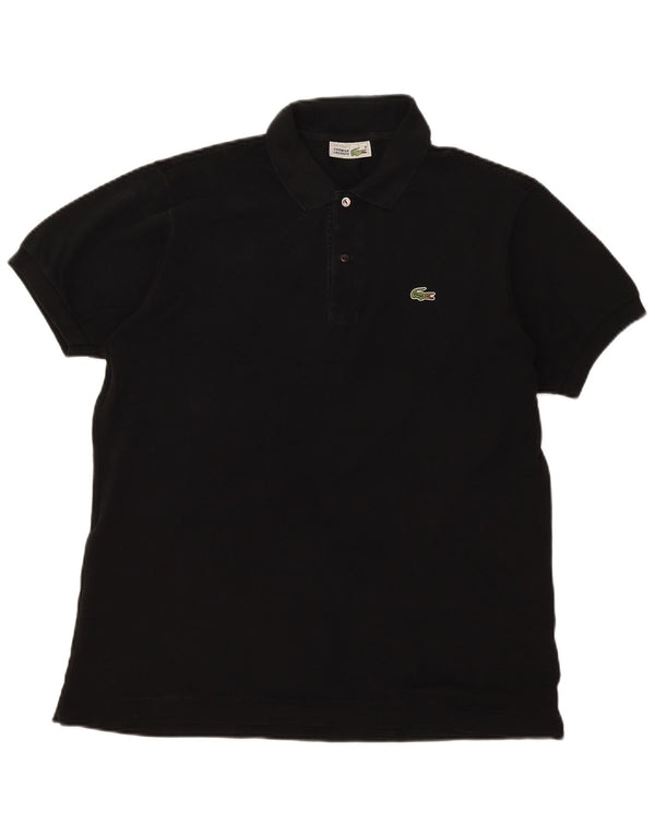Tricou polo Lacoste pentru bărbați, mărimea 5, mare, negru, bumbac