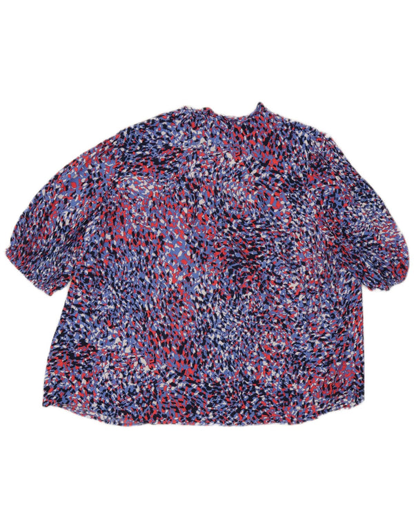 Bluză pentru femei Marks & Spencer UK 18 XL Blue Animal Print Viscoză