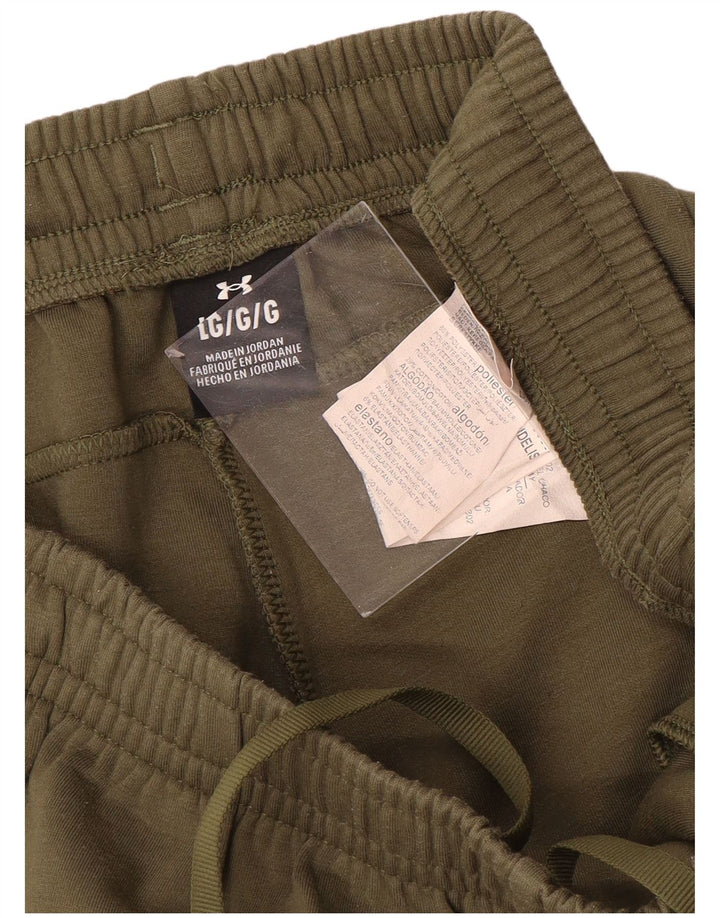 Pantaloni de trening pentru bărbați Under Armour Pantaloni de jogging Mari Kaki Poliester