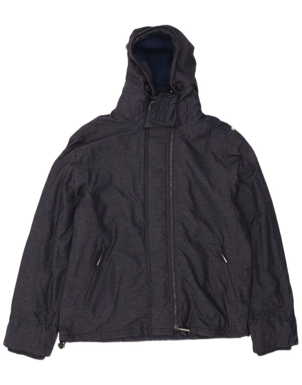 Jachetă Windbreaker cu glugă Superdry pentru bărbați UK 46 3XL Bleumarin