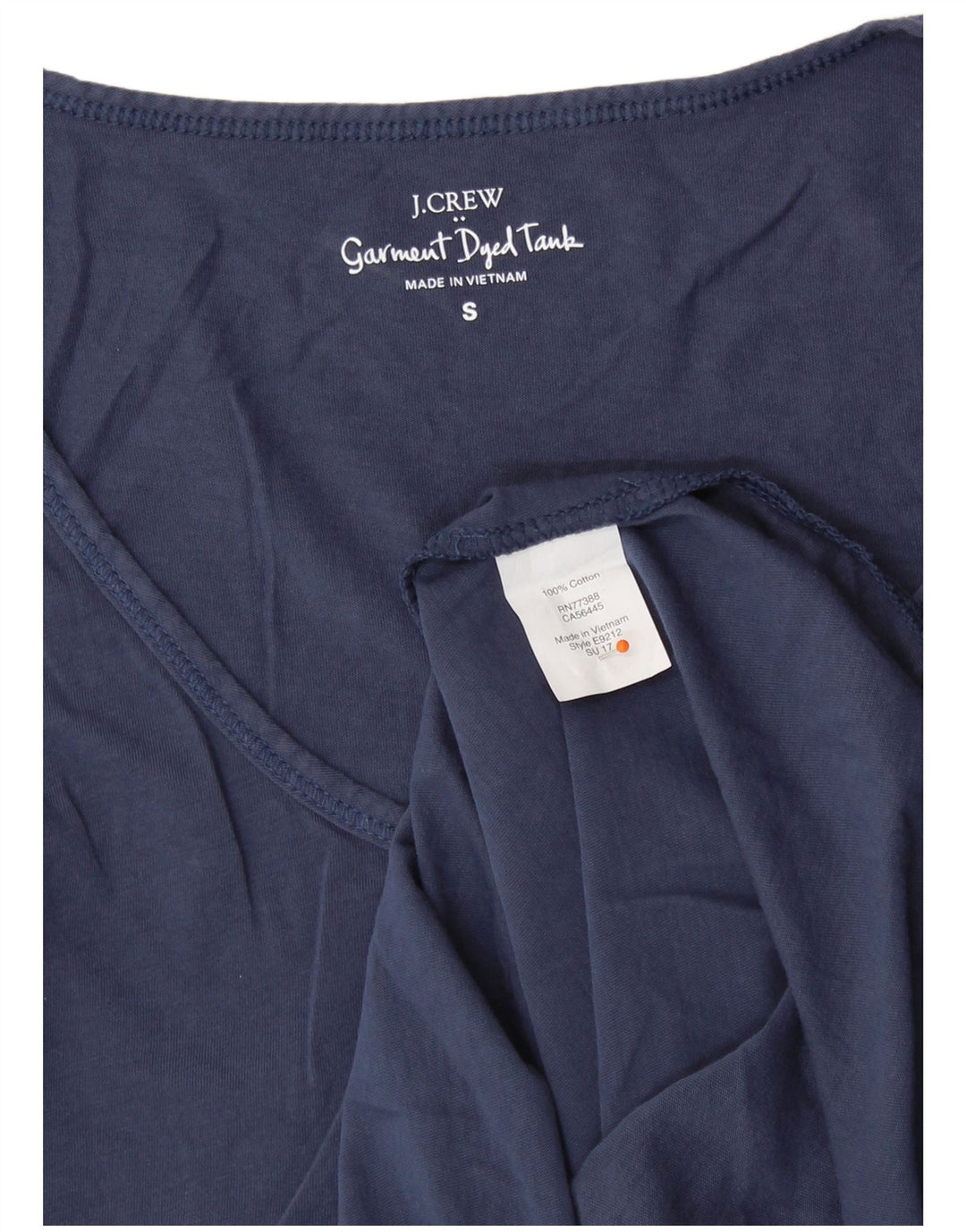 Vest Top pentru femei J. CREW UK 10 mic Bumbac bleumarin